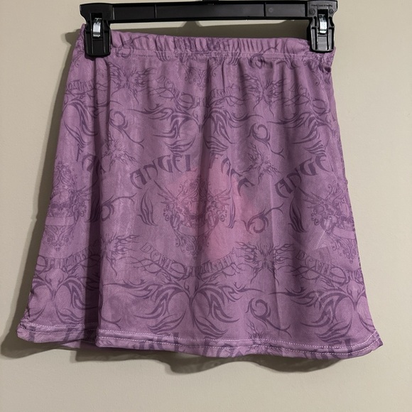 New Girl Order Dolls Kill Angel Face Mesh Skirt Set UK 8/S - Picture 7 of 12